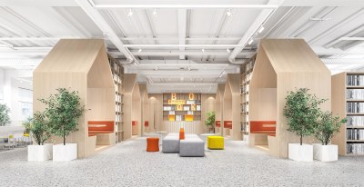 现代图书馆3D模型下载